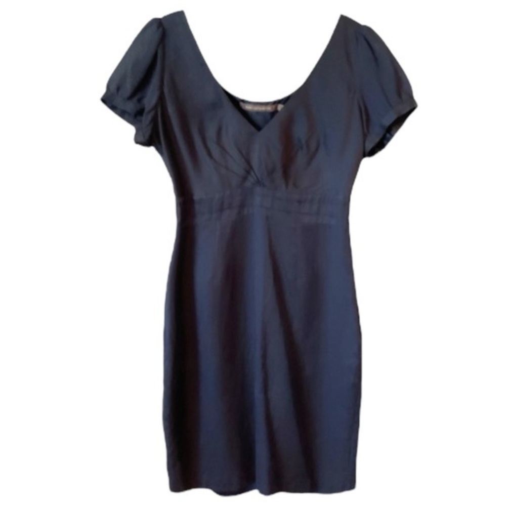 Boden Limited Edition Silk Blend Navy Blue Olivia Sheath Dress Sz 10